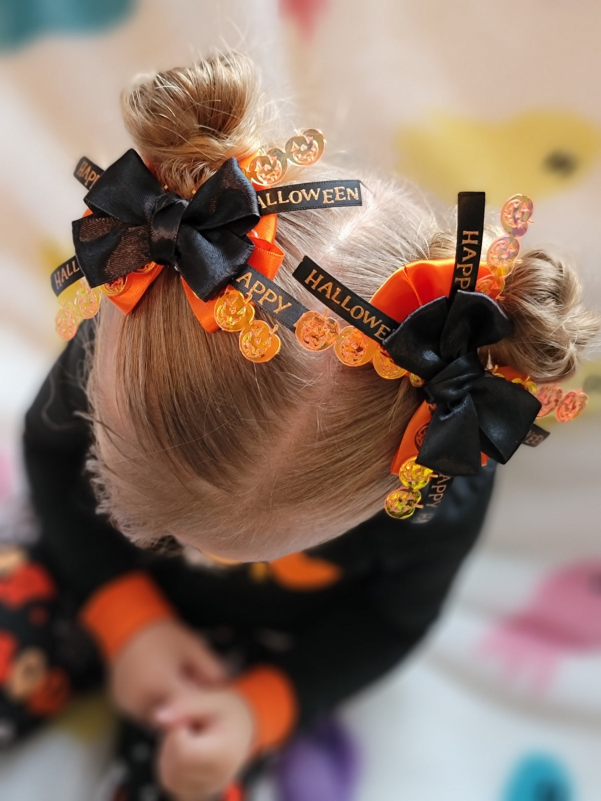 Fancy Happy Halloween bow