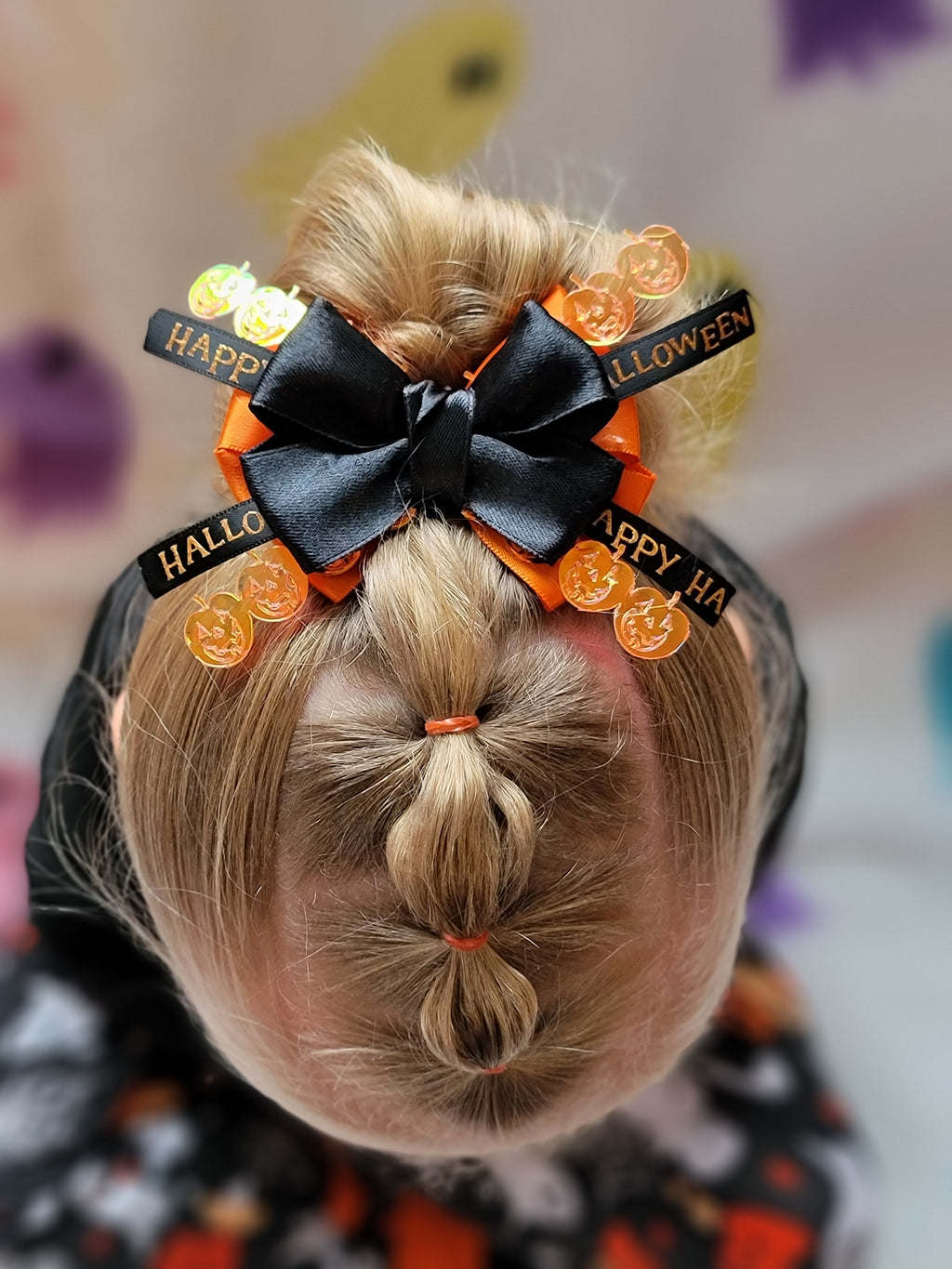 Fancy Happy Halloween bow