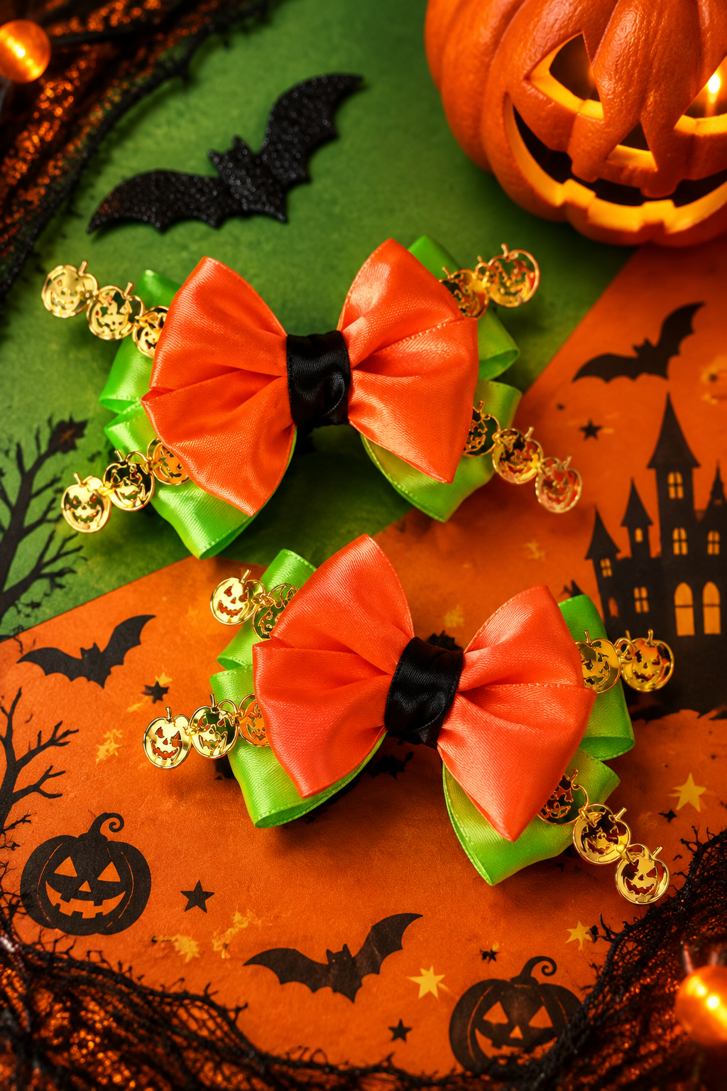 Halloween Favorites 4-Pack | Kids Hair Bow Bundle