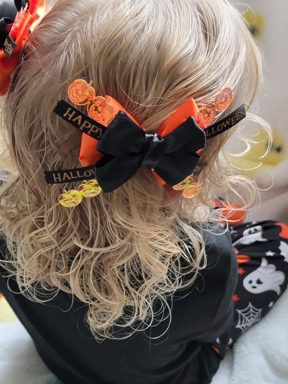 Fancy Happy Halloween bow