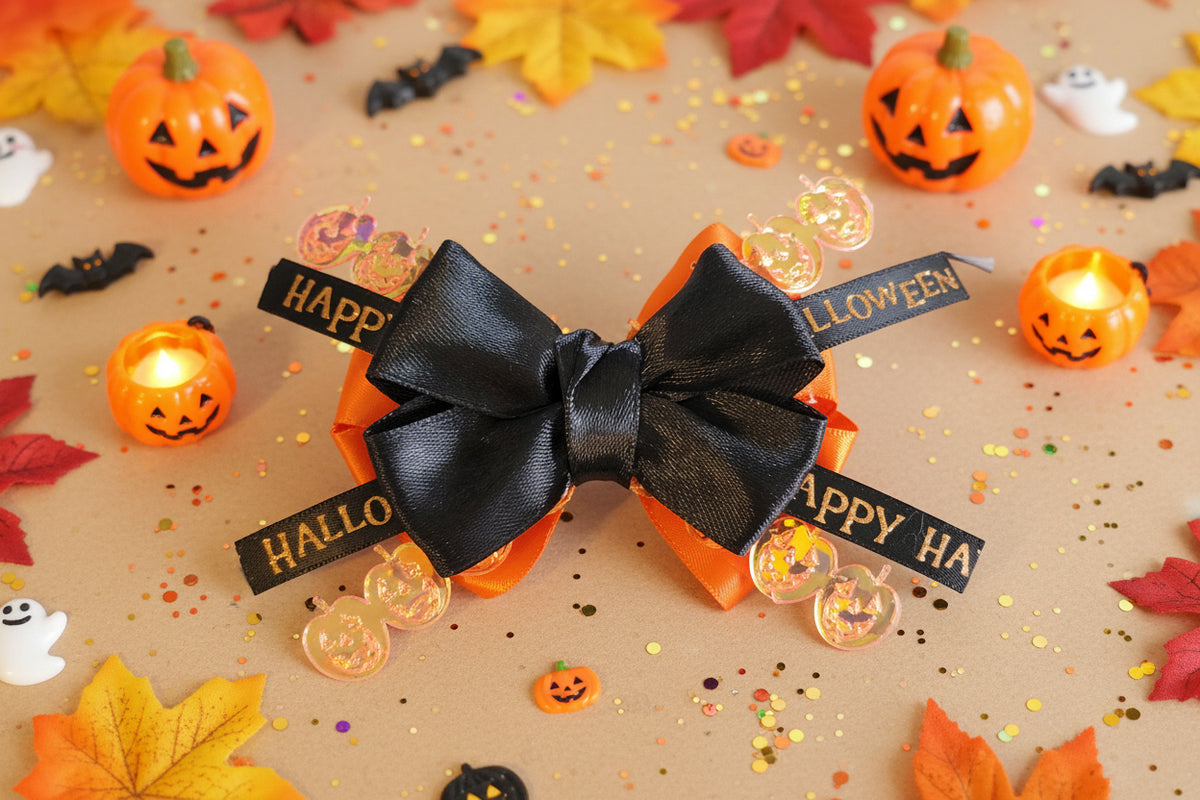 Fancy Happy Halloween bow